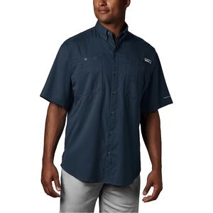 Columbia Men's Dark Blue Casual Button Down Shirt